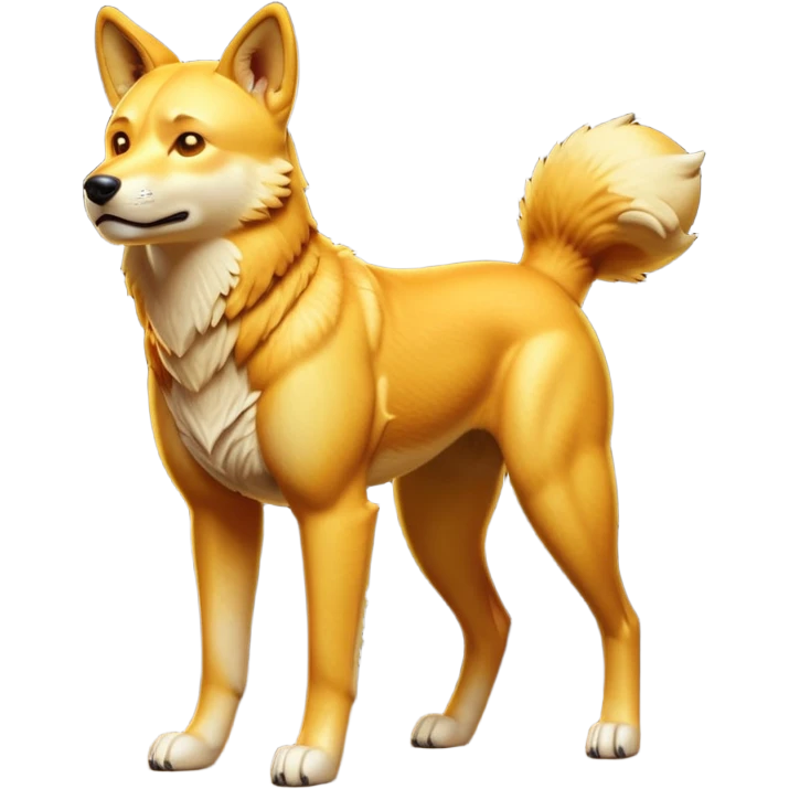 cinematic-dingo-realistic-full-body-standing-emoji,-lean-muscular-frame-poised-alertly,-golden-amber-fur-glowing-in-the-sun,-head-tilted-dramatically,-sharp-dark-eyes-filled-with-cunning,-simplified-yet-realistic-focused-features,-highly-detailed,-glowing-with-an-almost-sarcastic-glow emoji