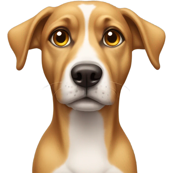 Dog with human eyes emoji