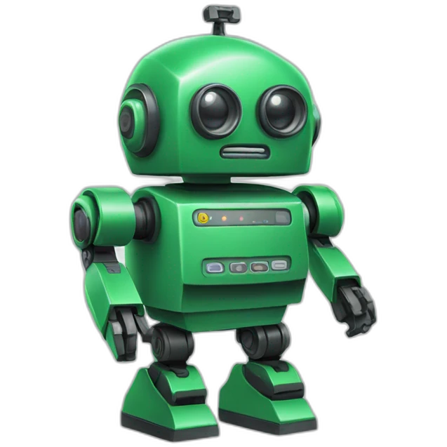 Alarm Robot green emoji