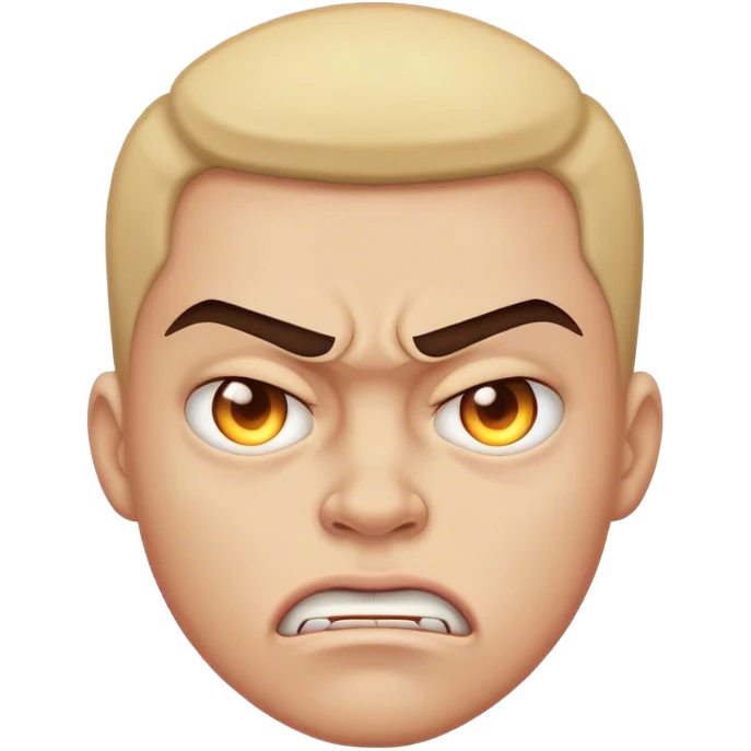 Mean face  emoji