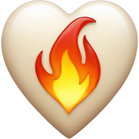 Heart with flame  emoji
