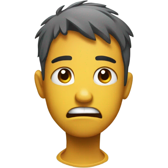 Emoji strangling itself emoji