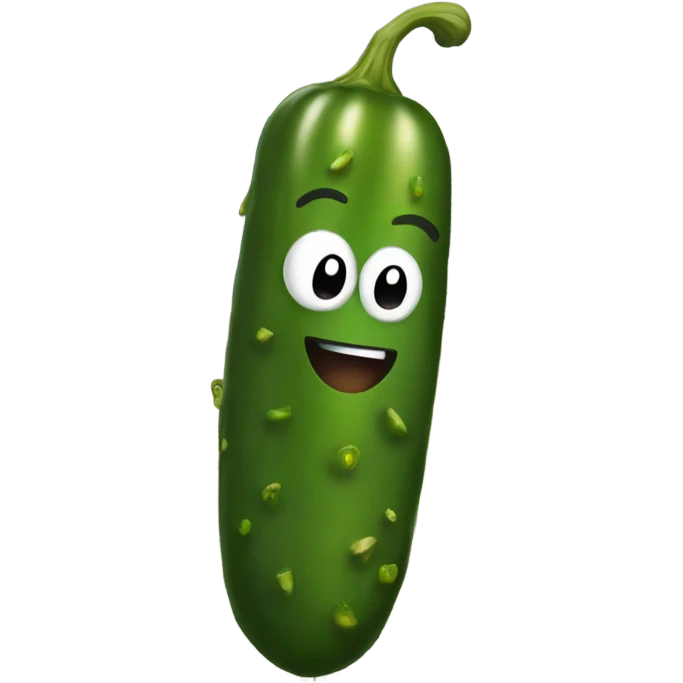 Pickle on a house emoji