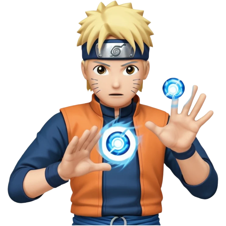 Naruto throwing Rasangen emoji