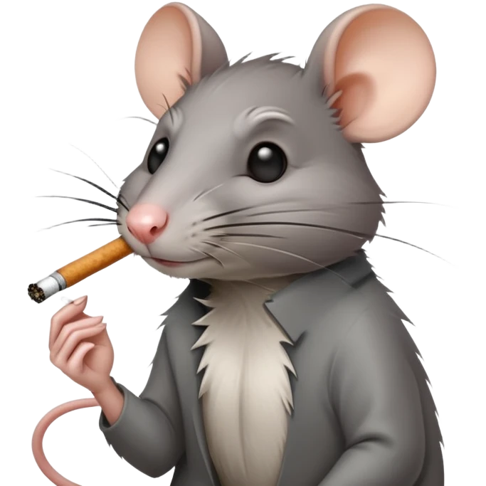 Rat smoking emoji