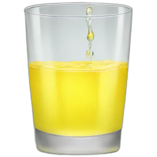 glass of yellow water emoji