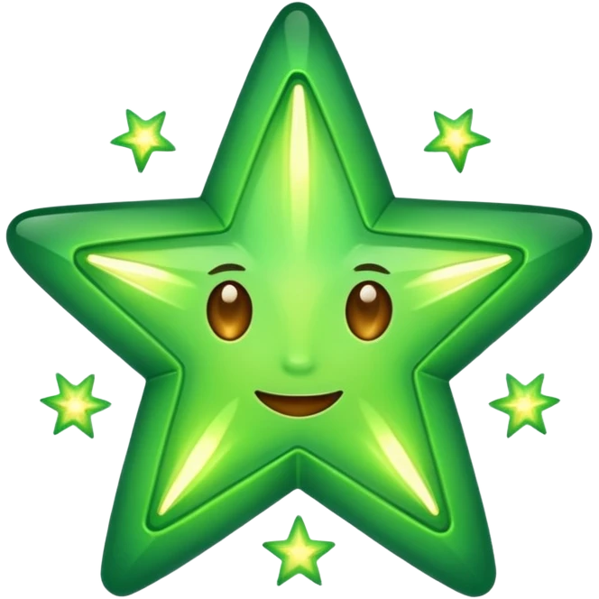 estrelas verdes emoji