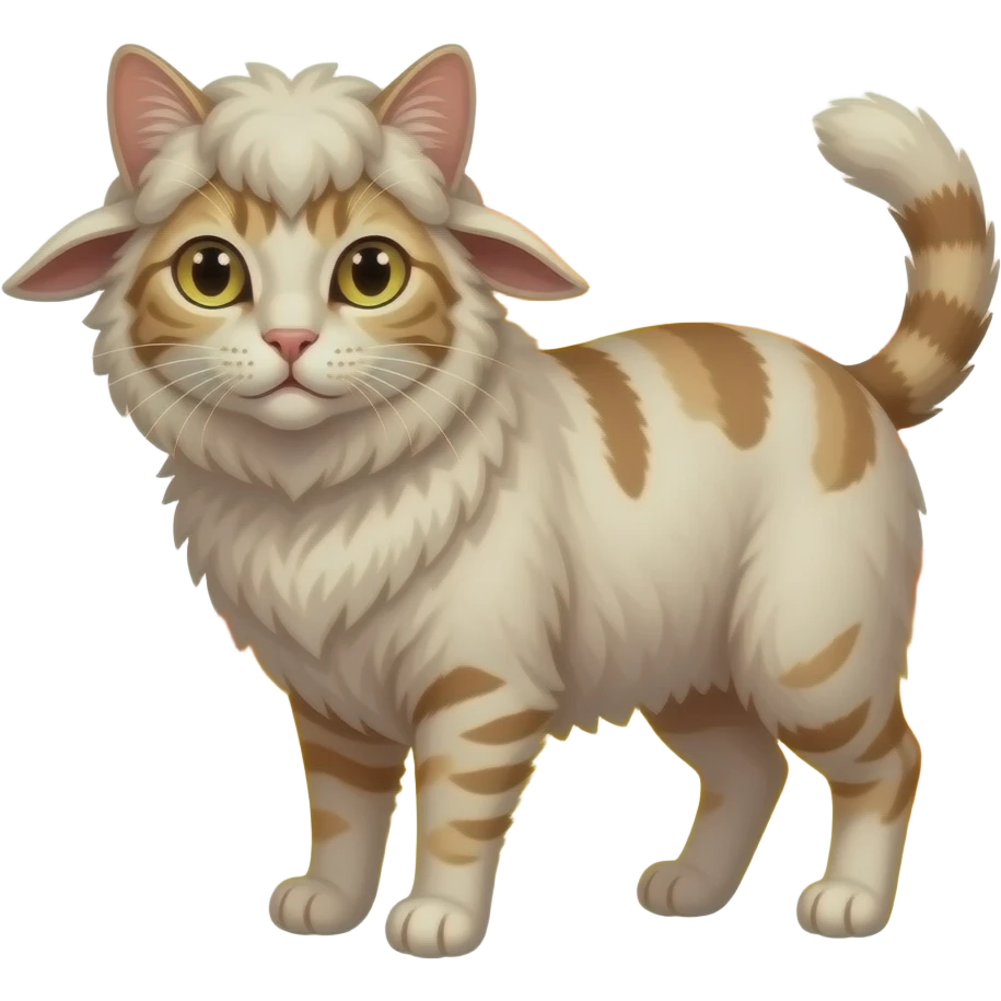 cat and ram surrounded by flames emoji