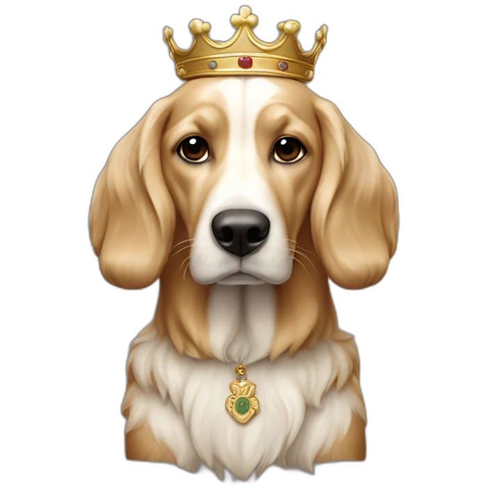 Chien royal bourbon emoji