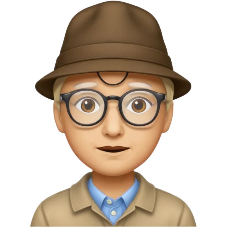 gözlük ve şapka takan hamsi emoji