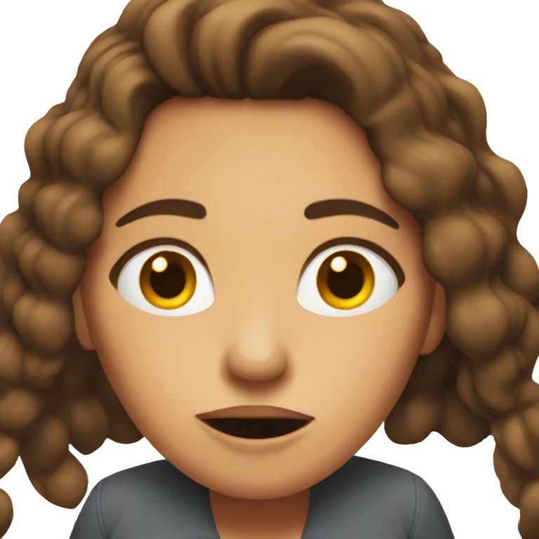 stressed actor female brown hair bl emoji