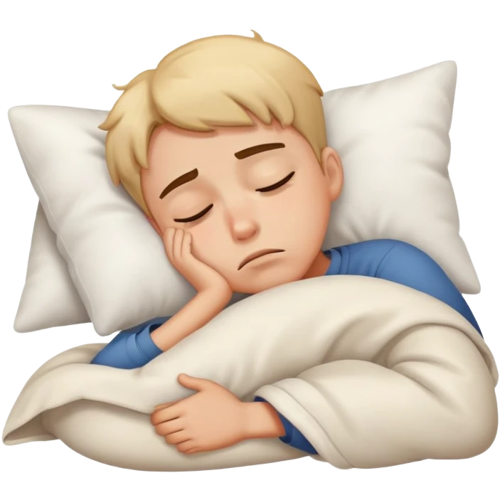 tired boy with sleepy expression emoji
