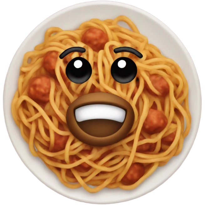 spaghetti with meatballs emoji