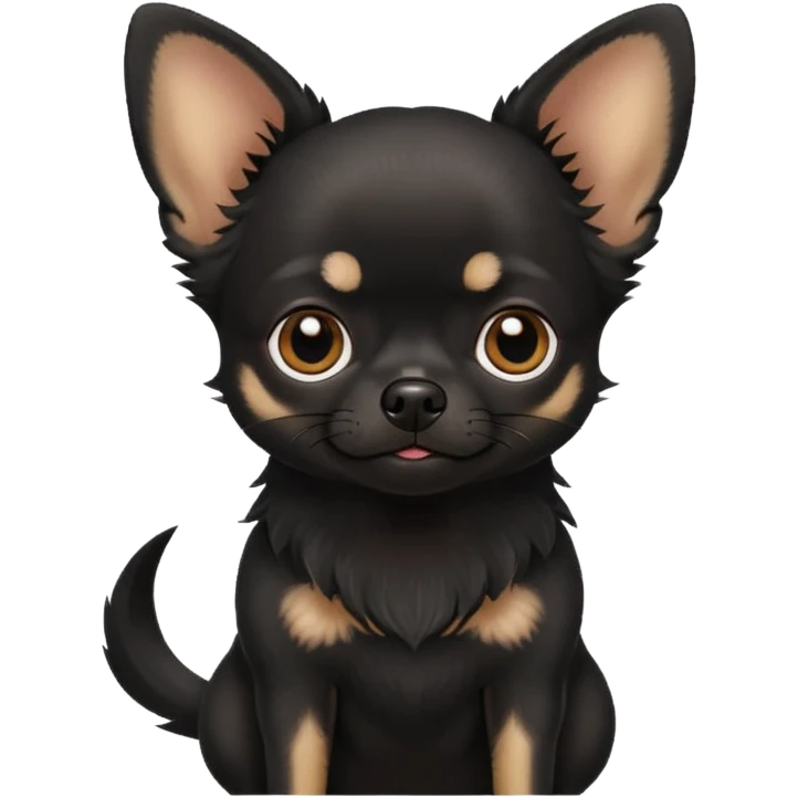 black chihuahua emoji