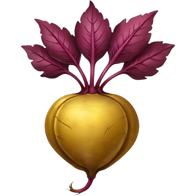 Gold beetroot emoji  emoji