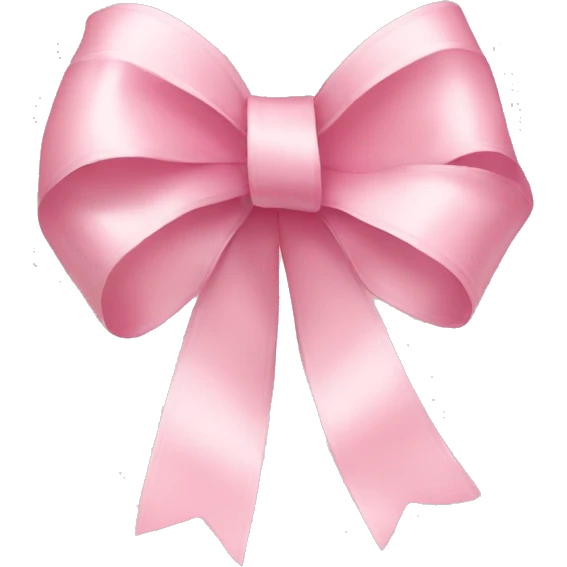 light pink bow shaped ribbon emoji