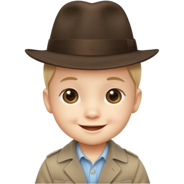a baby with fedora  emoji