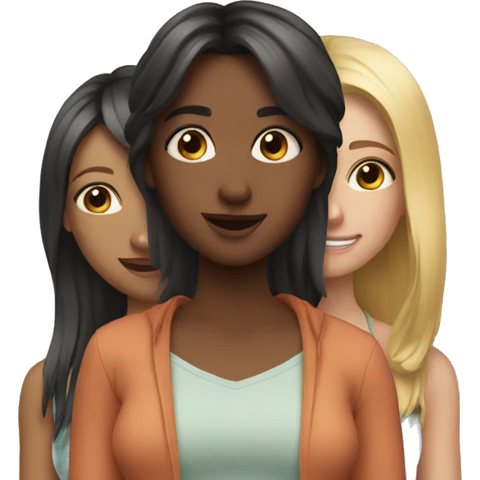 Trio girls  emoji