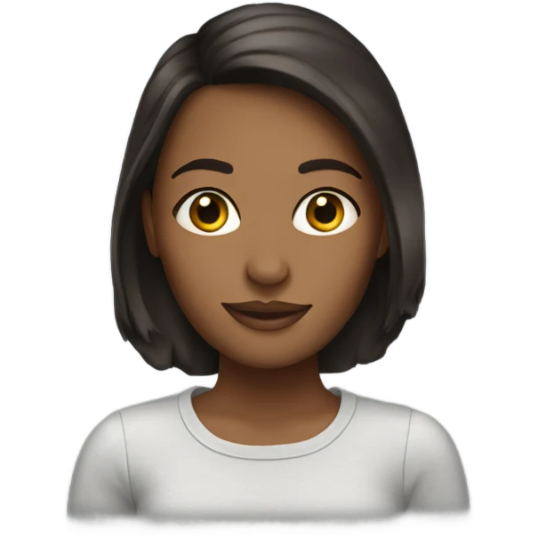 a brunette in la emoji