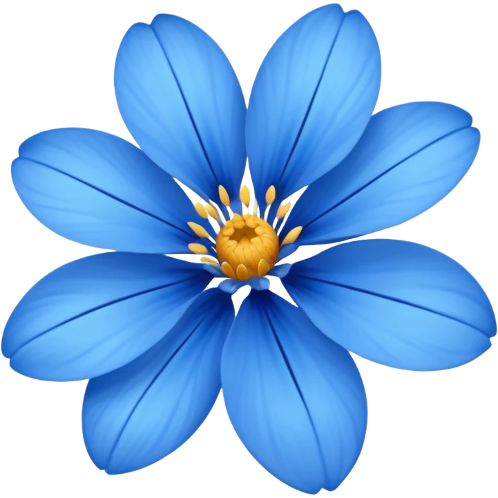 Blue flower  emoji