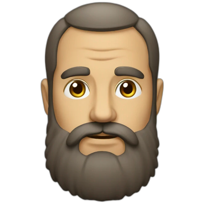 barbudo calvo emoji