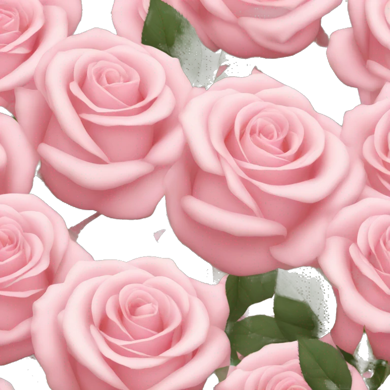 Beautiful light pink roses emoji