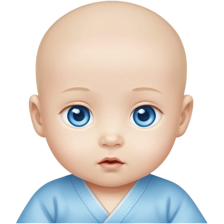 Wasian baby with blue eyes emoji