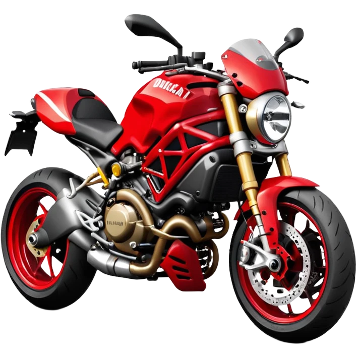 Ducati Monster S4RS motorcycle, red color, distinctive S4RS features, sporty and aggressive look emoji