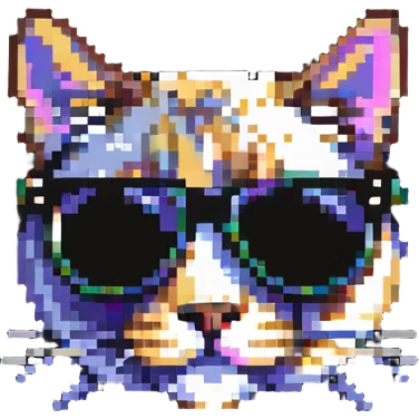 cat wearing sunglasses emoji