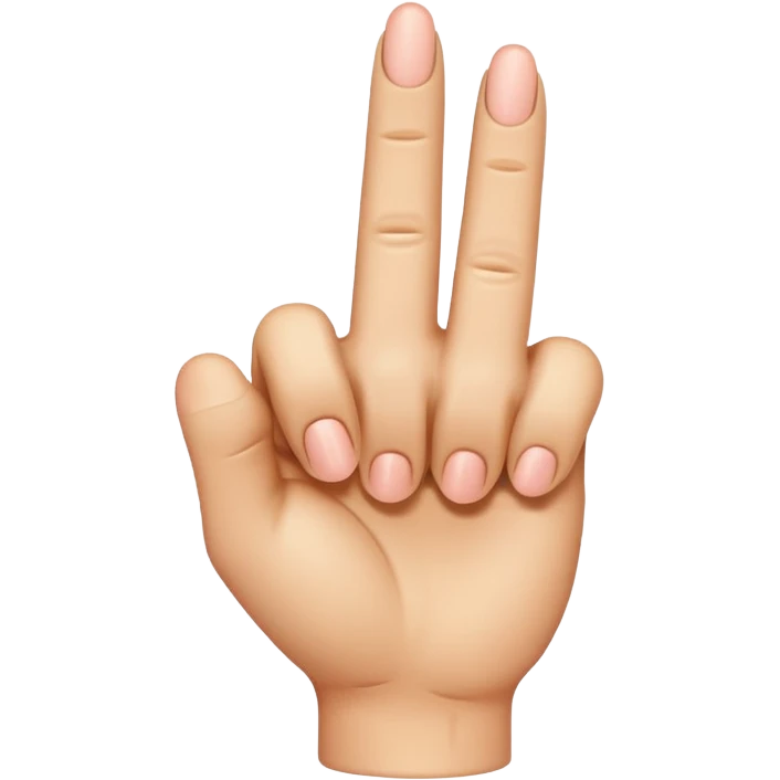 Hand emoji middle finger Aage honi chahie emoji