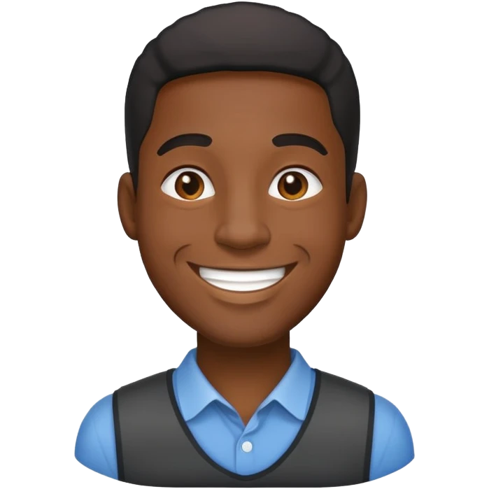 black man emoji