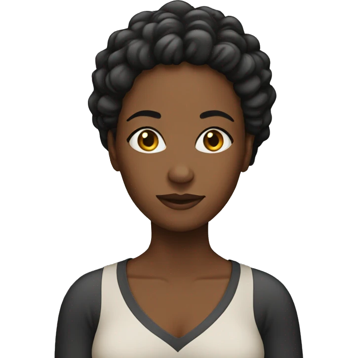 black adult woman emoji