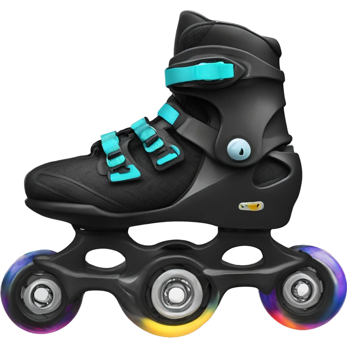 a black rollerblade inline skate, the model called "TWISTER XT" emoji