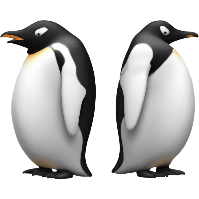Put face on a penguin body emoji
