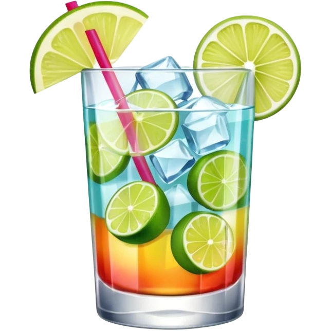 a glass of summer cocktail emoji