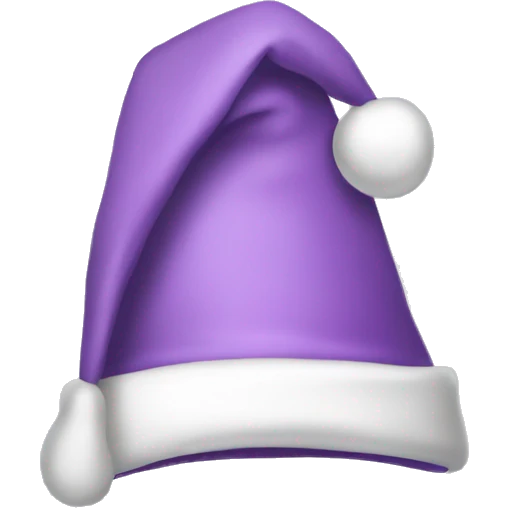 lilac santa hat emoji