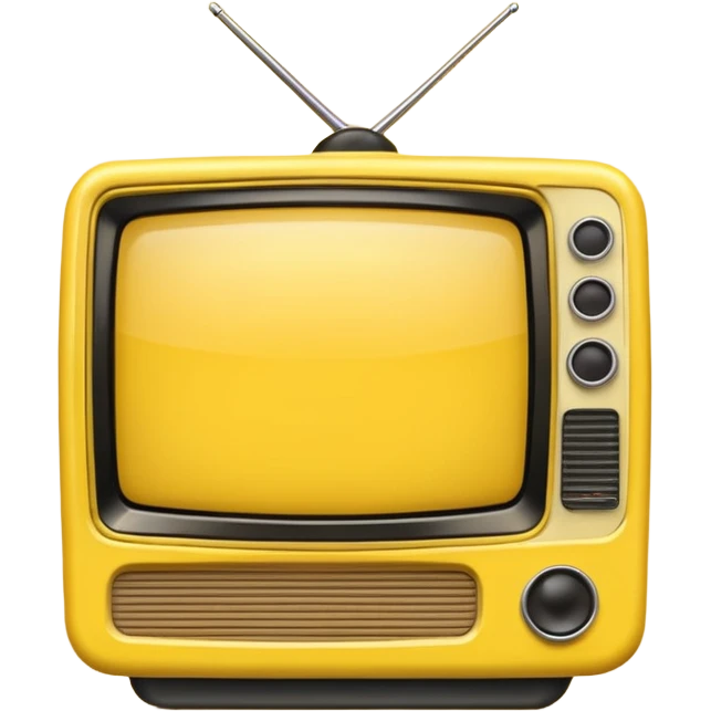 Mobile yellow tv emoji