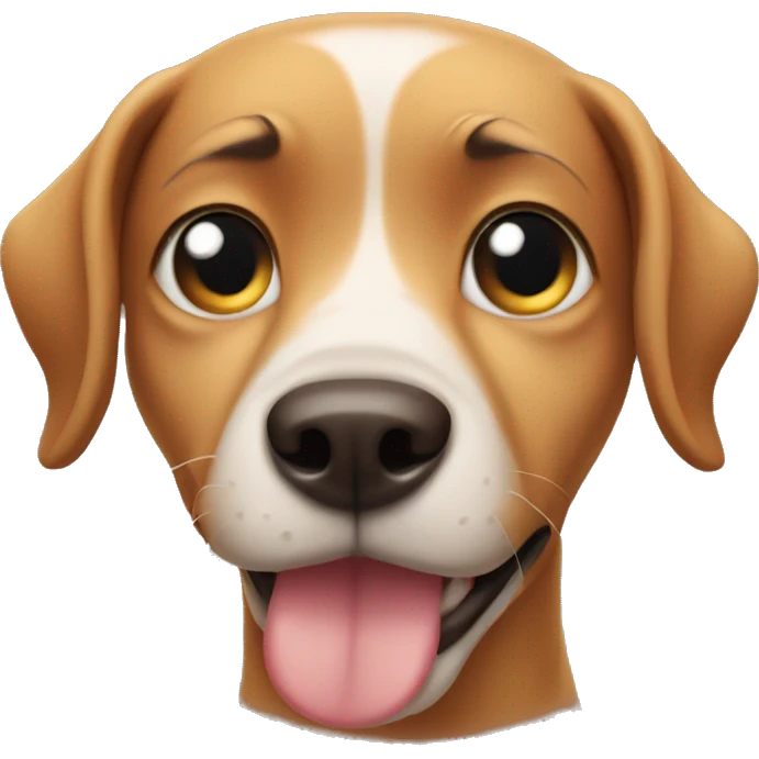 Dog rolling his eyes  emoji