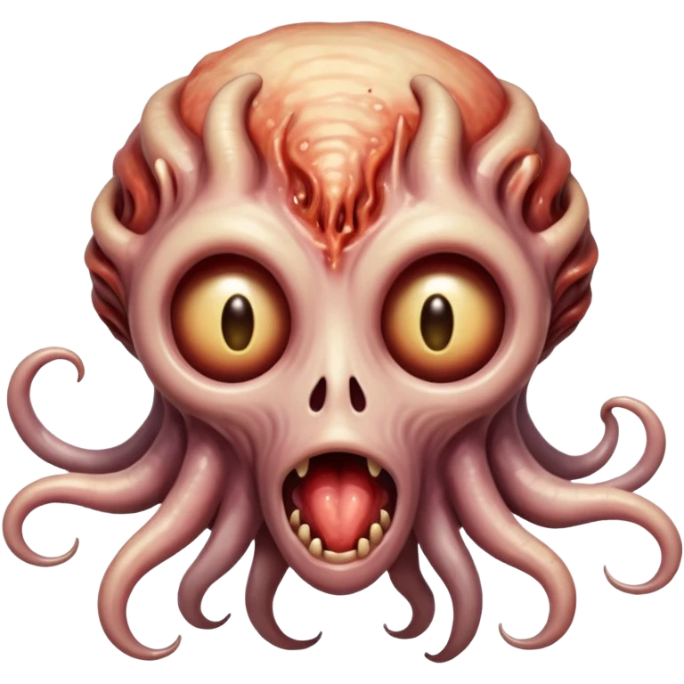 metamorphizing melted skin eldritch horror was never human emoji emoji