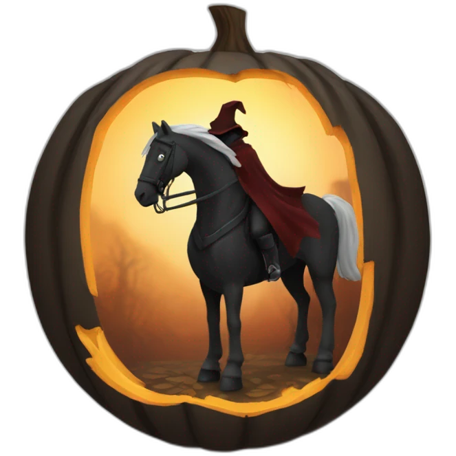 Headless horseman emoji