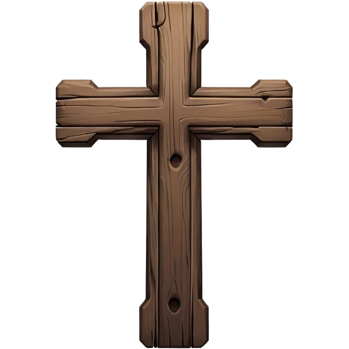 A dark cross emoji
