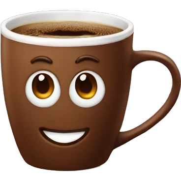 Coffee in a heart shaped mug  emoji