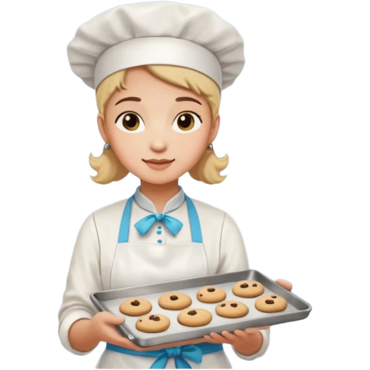 pastelero haciendo cokies emoji