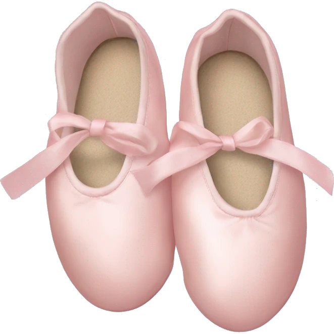 Pale pink ballet shoes emoji