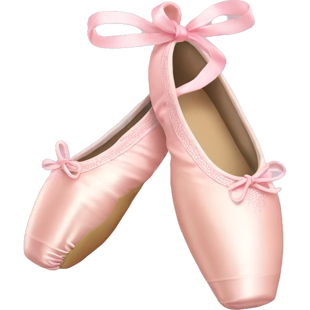 Light pink ballet pointe shoes  emoji