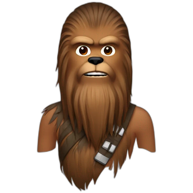 No hair Chewbacca emoji