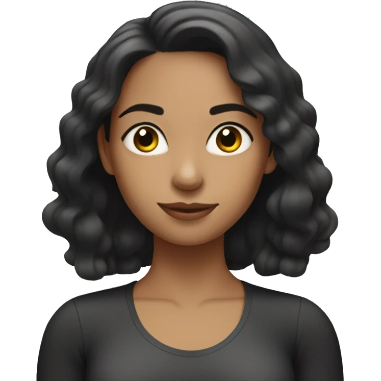 pilates girl with dark hair emoji