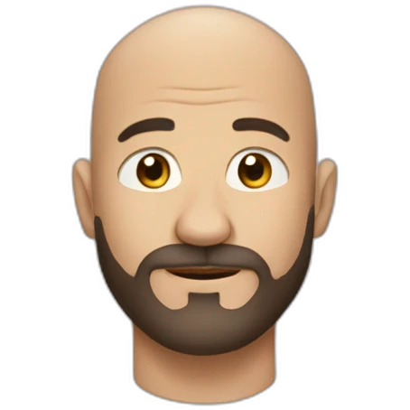 the hairiest man without hair emoji