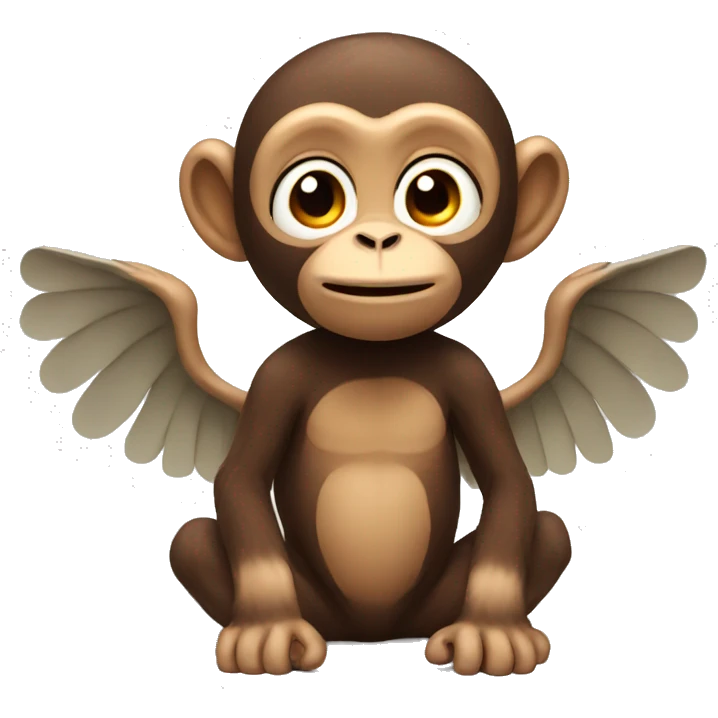 Monkey with wings emoji