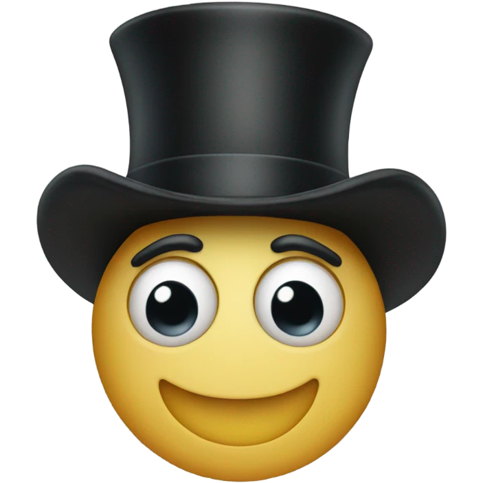 Heart wearing a top hat emoji